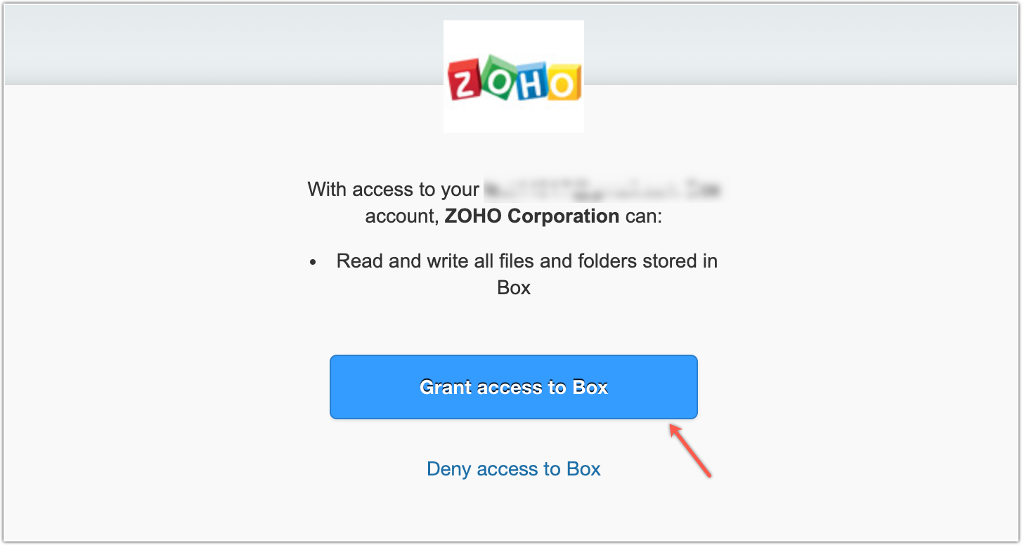 grant access to Box