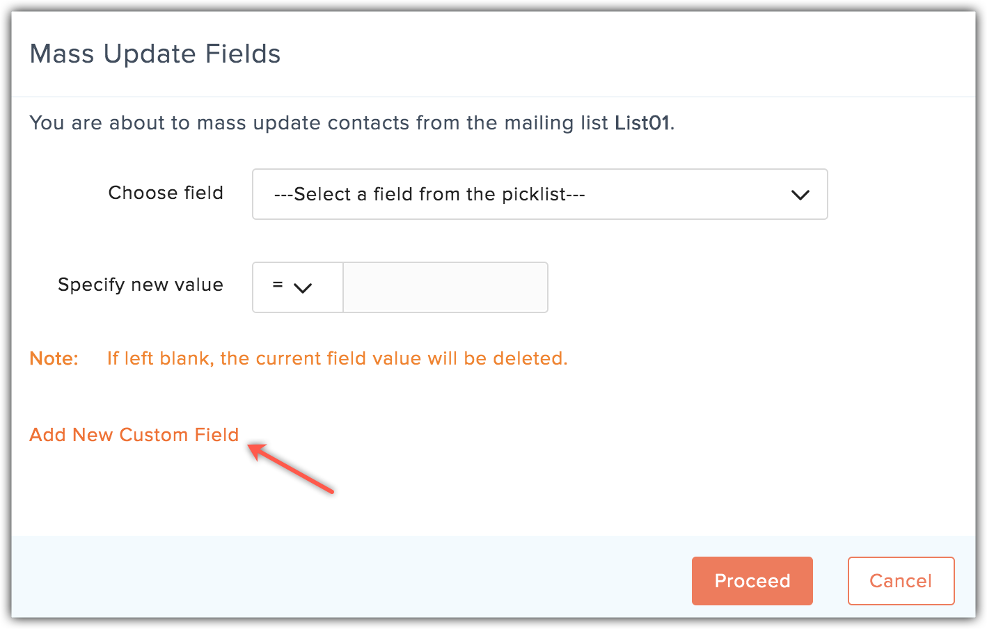 add new custom field