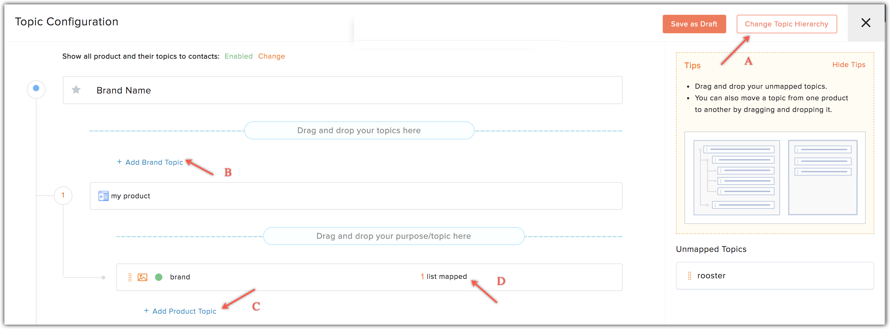 configure topics