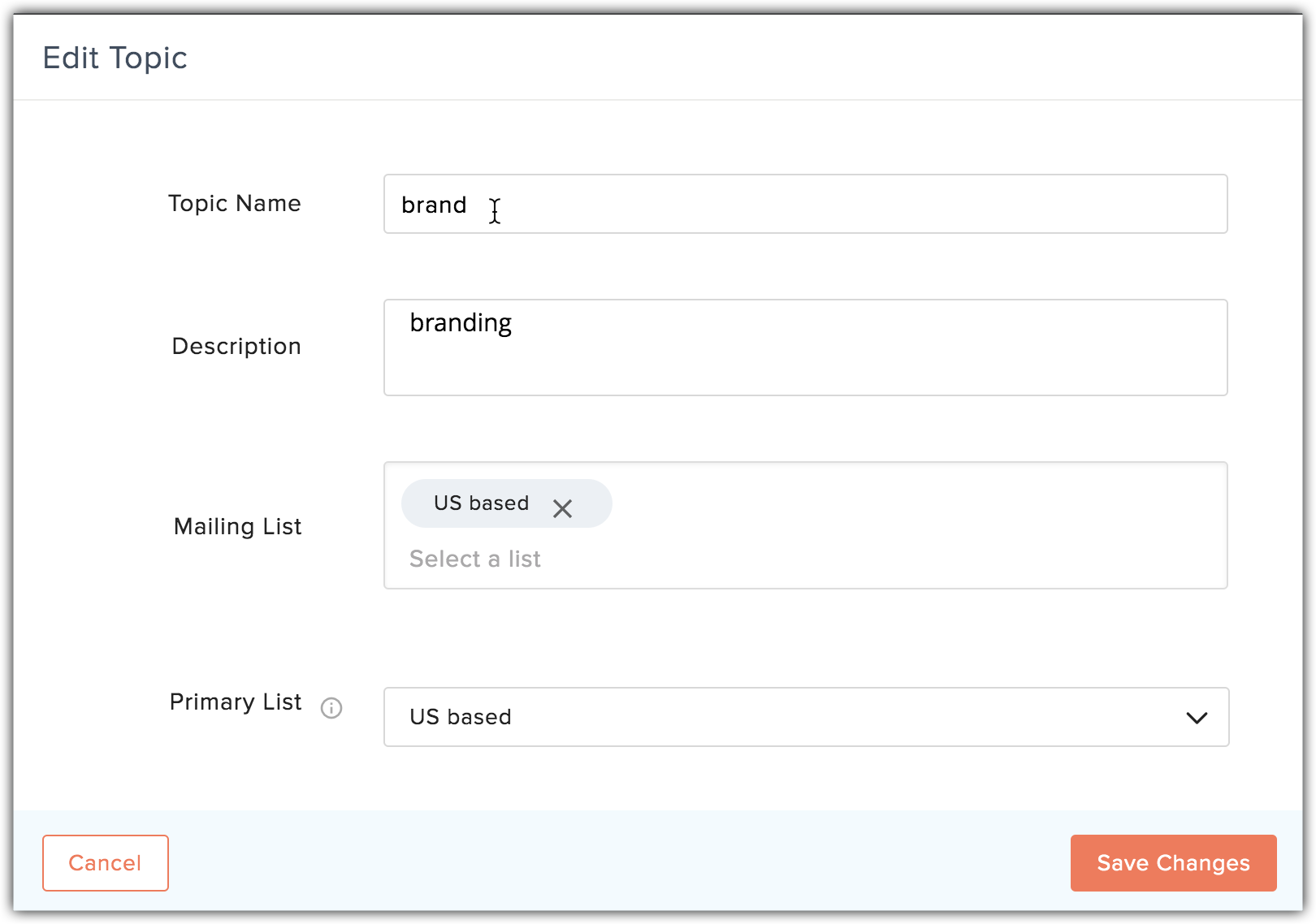 edit topic popup