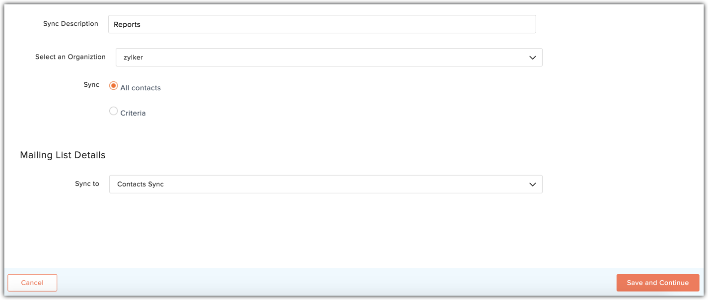 configure sync