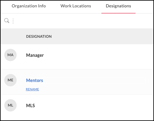 Rename designation in Zoho Directory