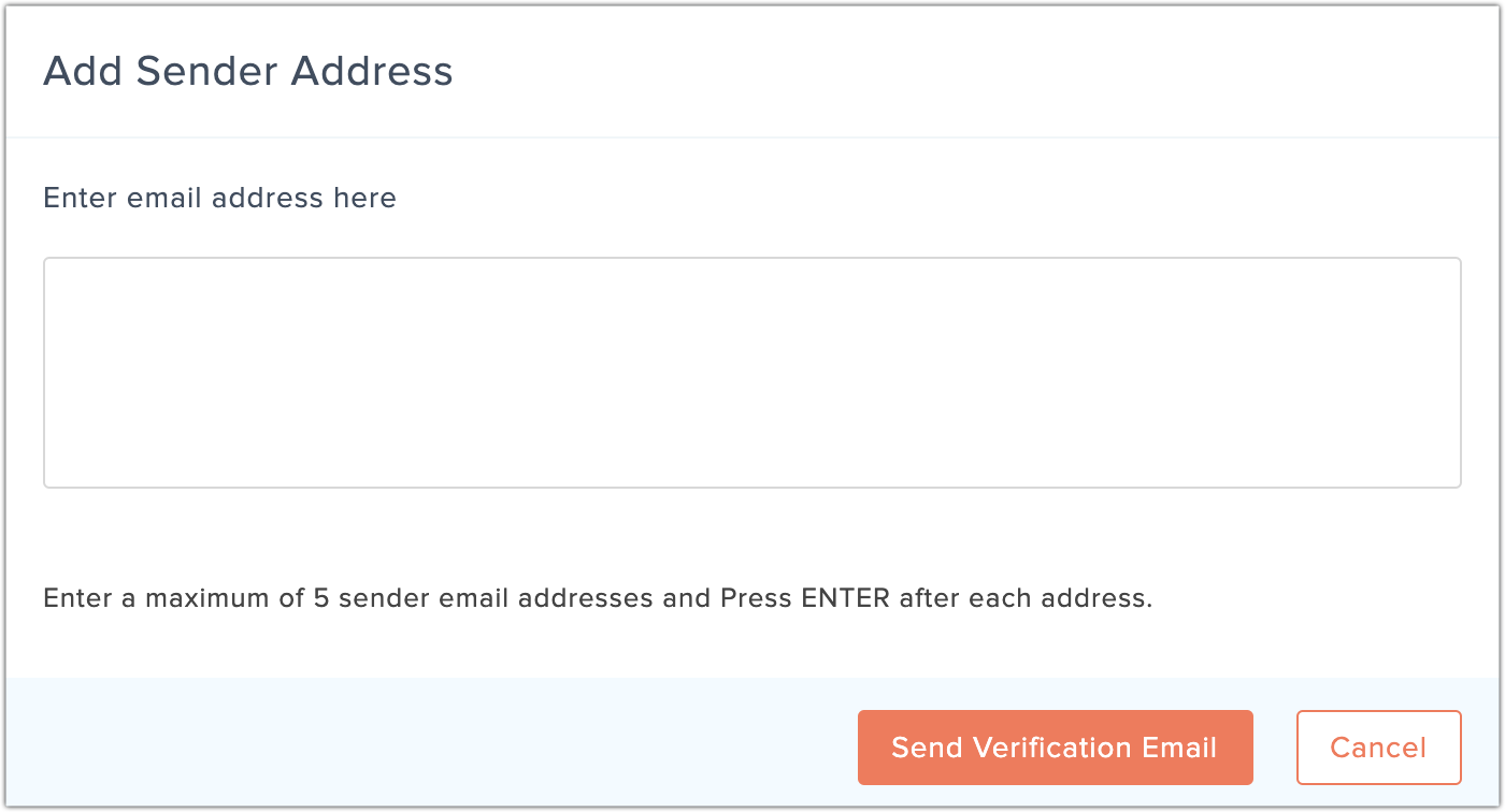 add sender address