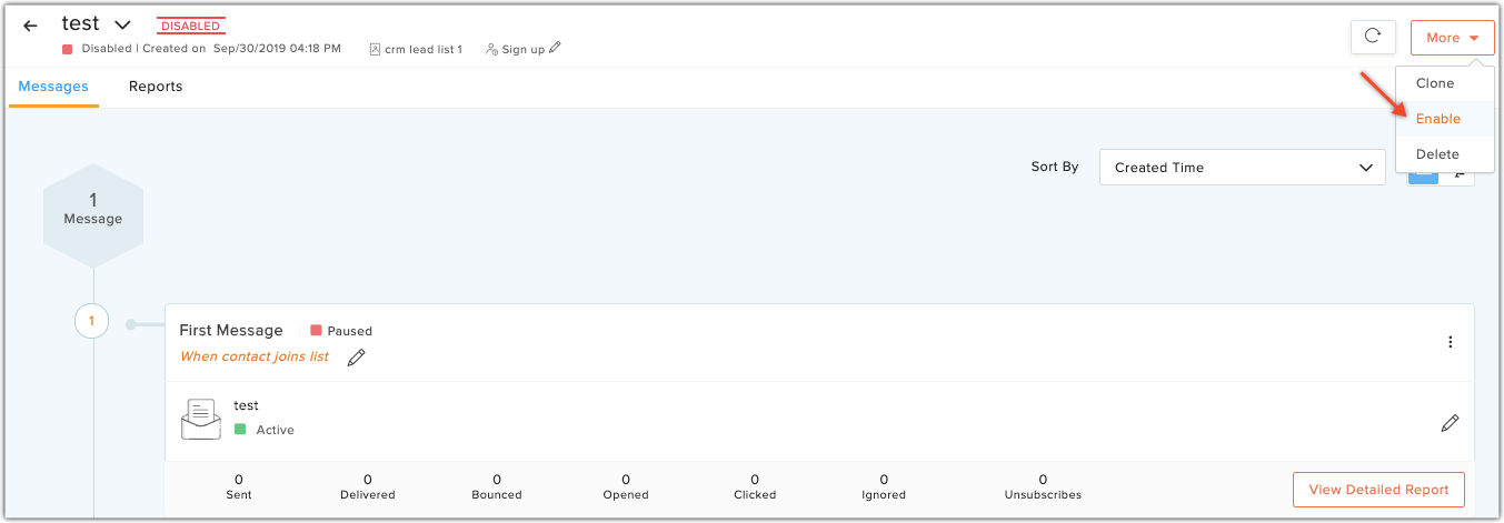 enable autoresponder