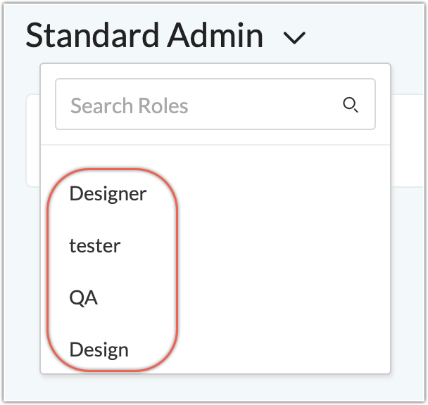 select custom roles