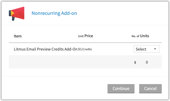 non recurring add on