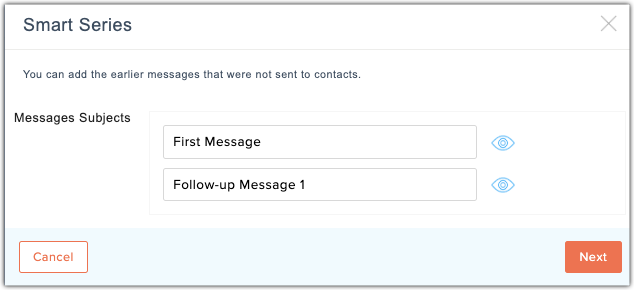 Add smart series message