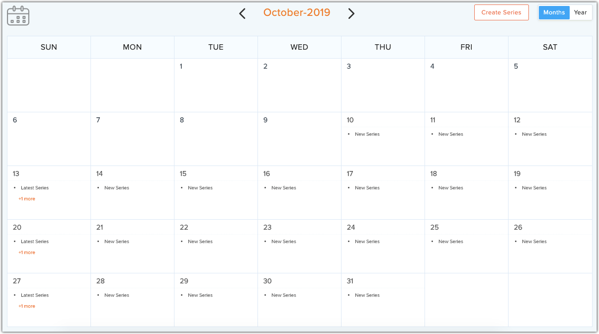 Calender view autoresponder