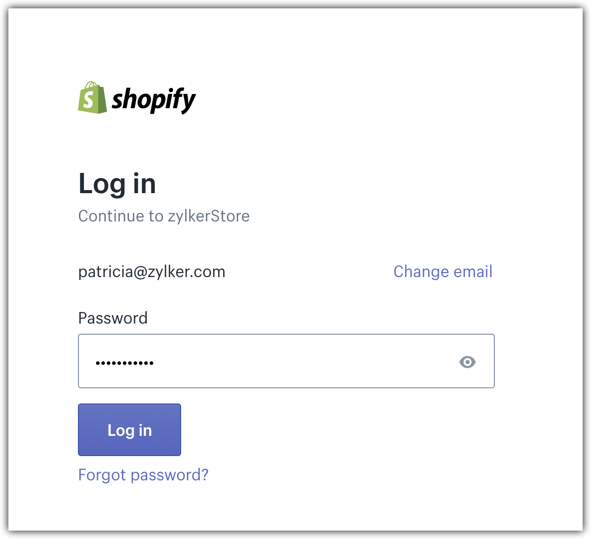 shopify login