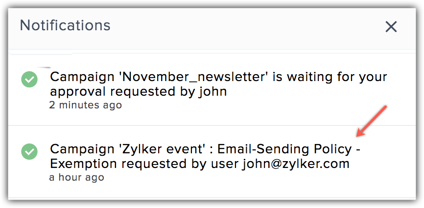exemption request