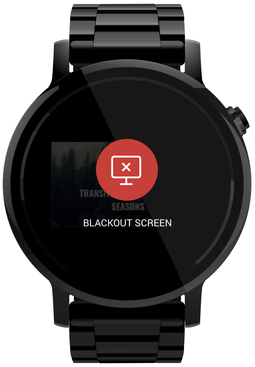 Blackout screen 