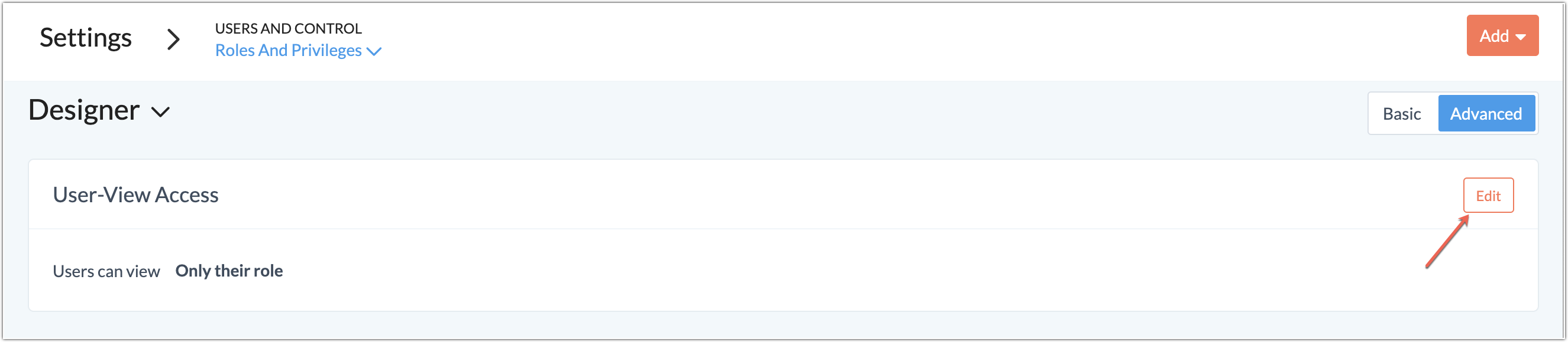 edit view access
