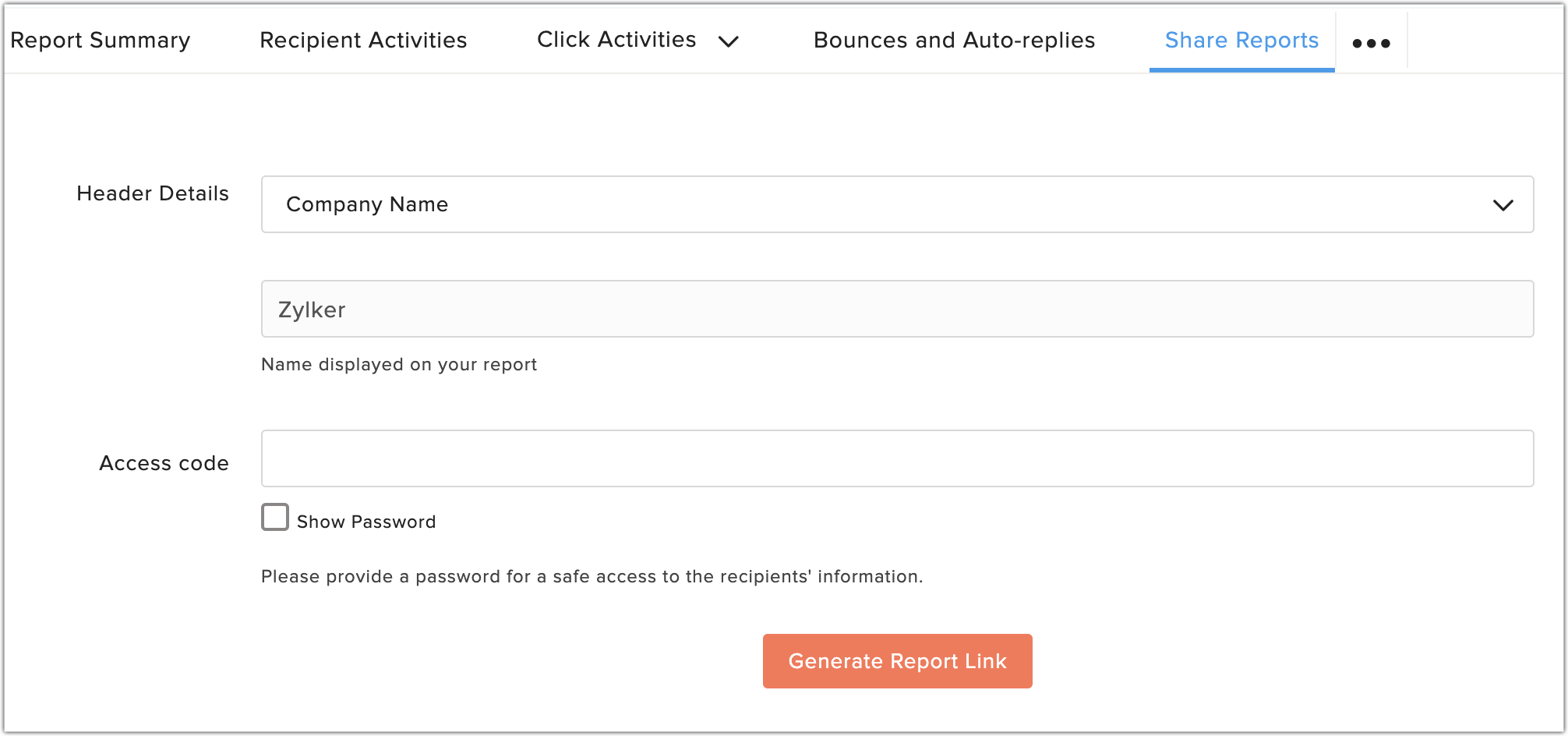 share reports