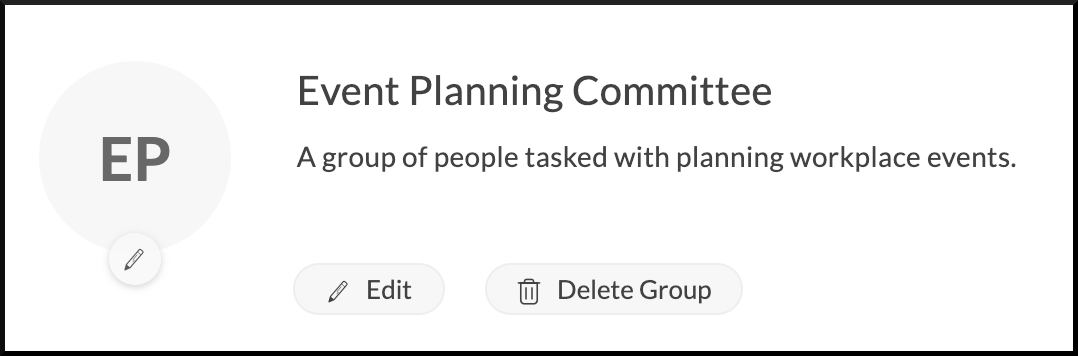 Group to be deleted.