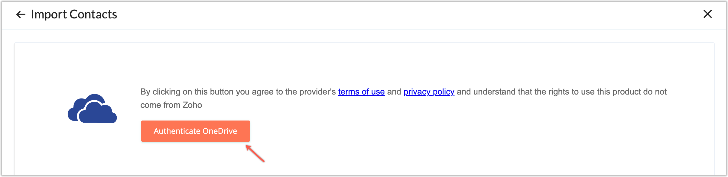 authenticate Onedrive