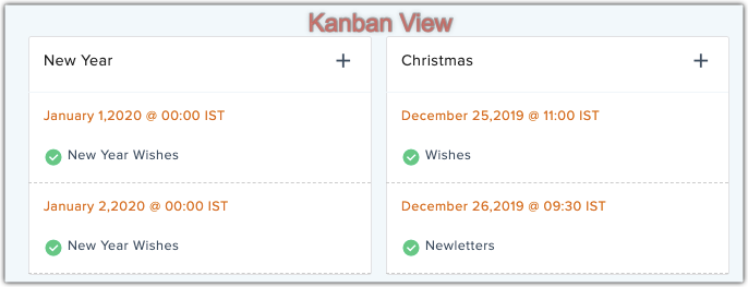 Kanban view autoresponder