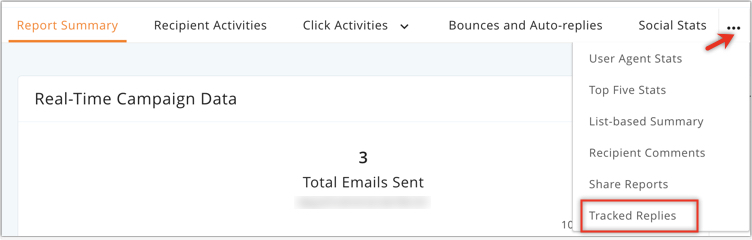 Tracked replies