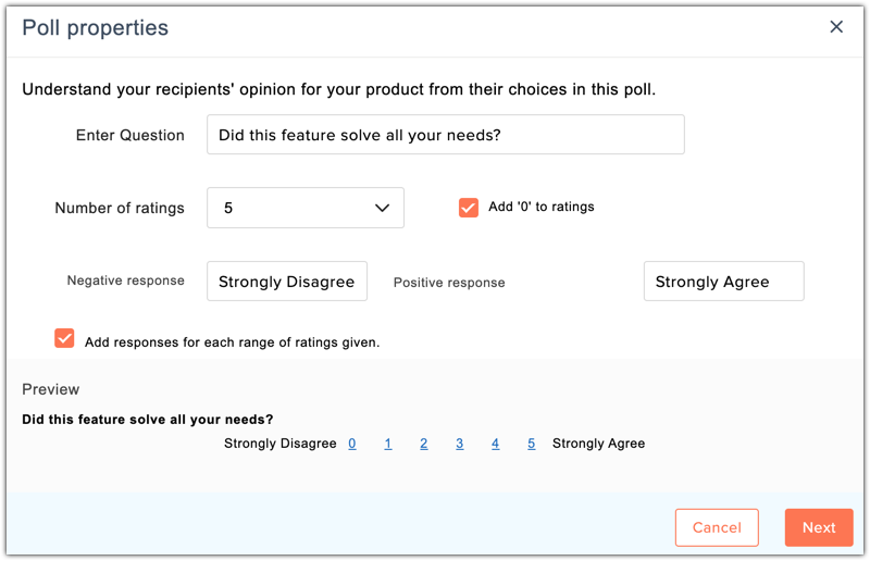 response based poll