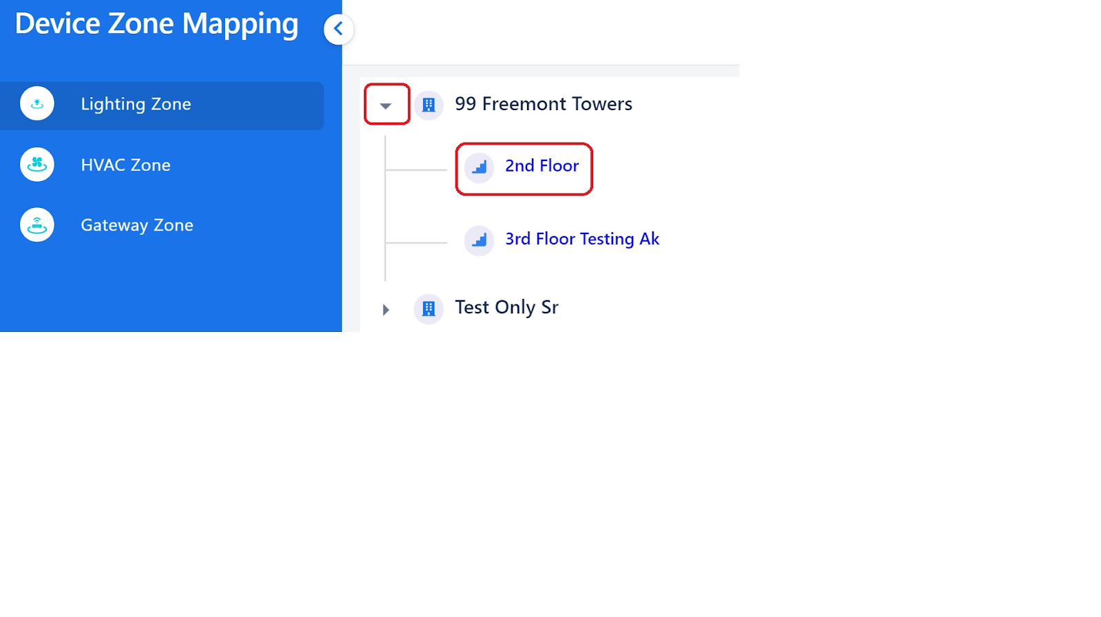 Mapping Lighting Zones