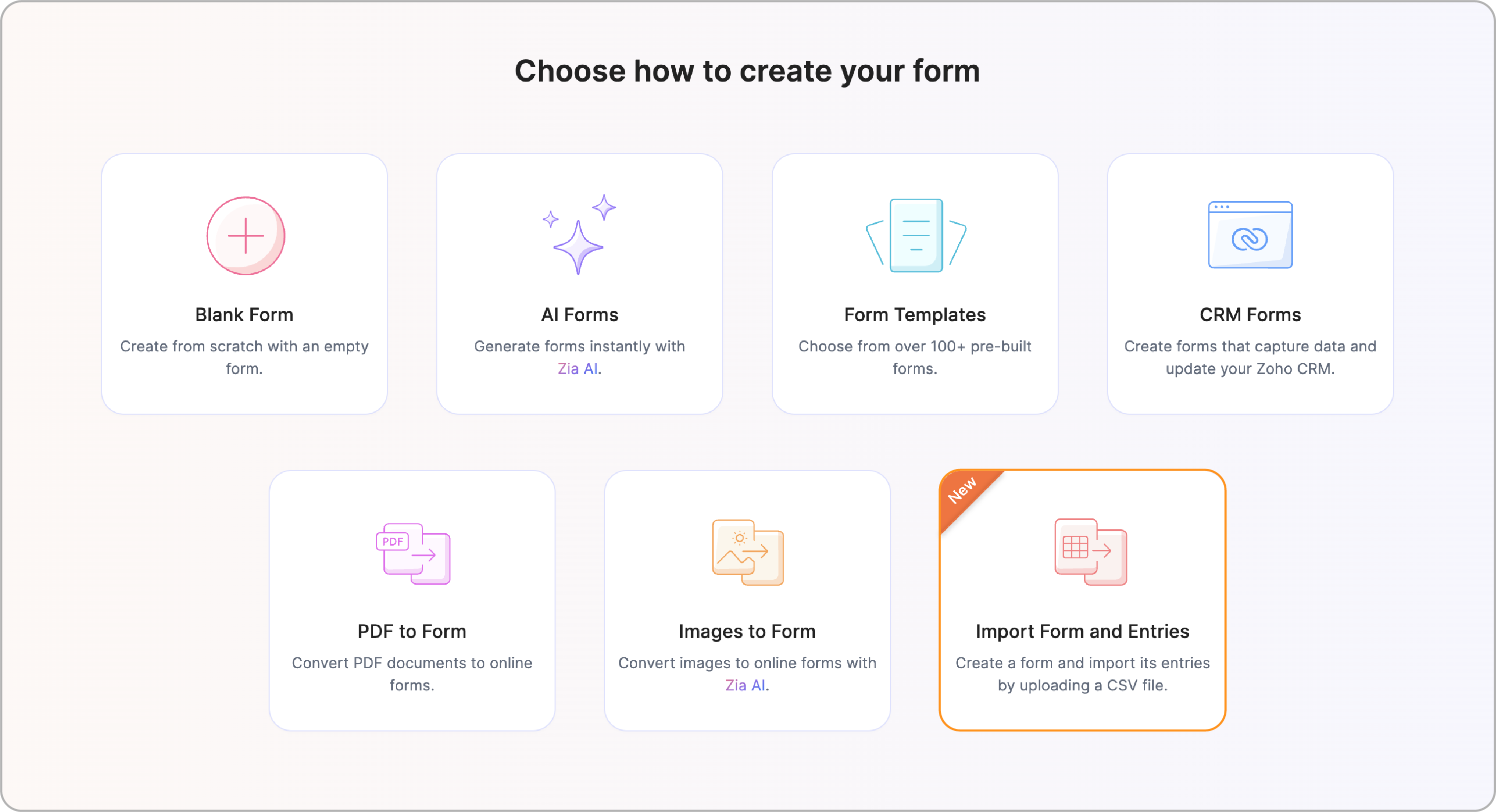 Import Form and Entries