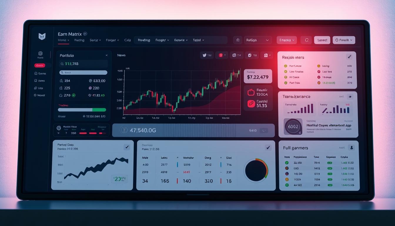 Earn Matrix Pro User Interface
