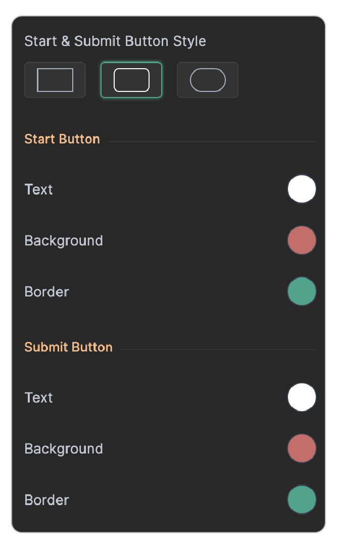 Start Button & Submit Button