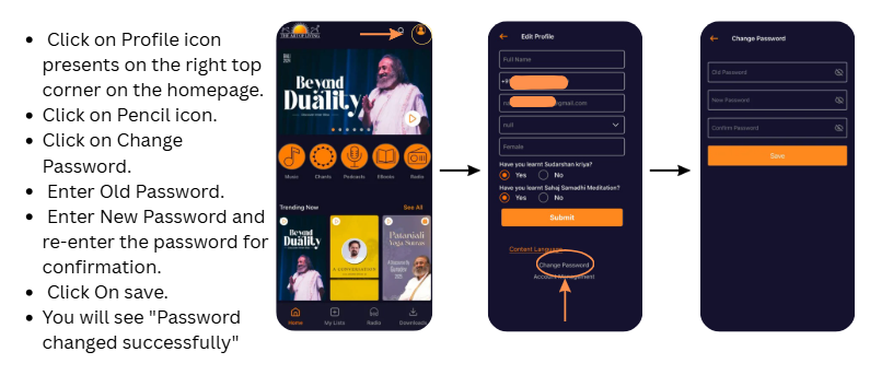 IOS - How To edit Profile, Change Password, Delete and Deactivate Account?