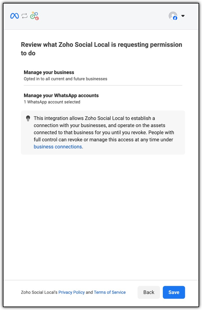 Review Zoho Social Permission