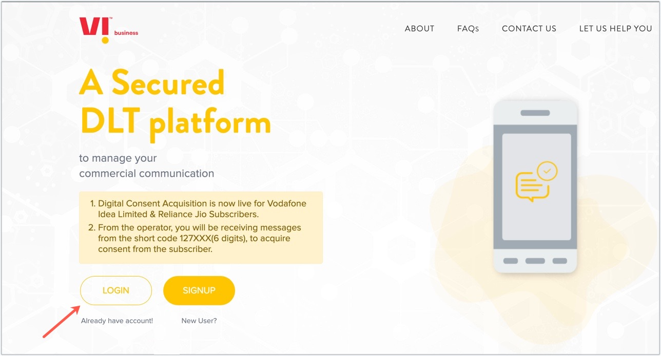 Vodafone Idea - login
