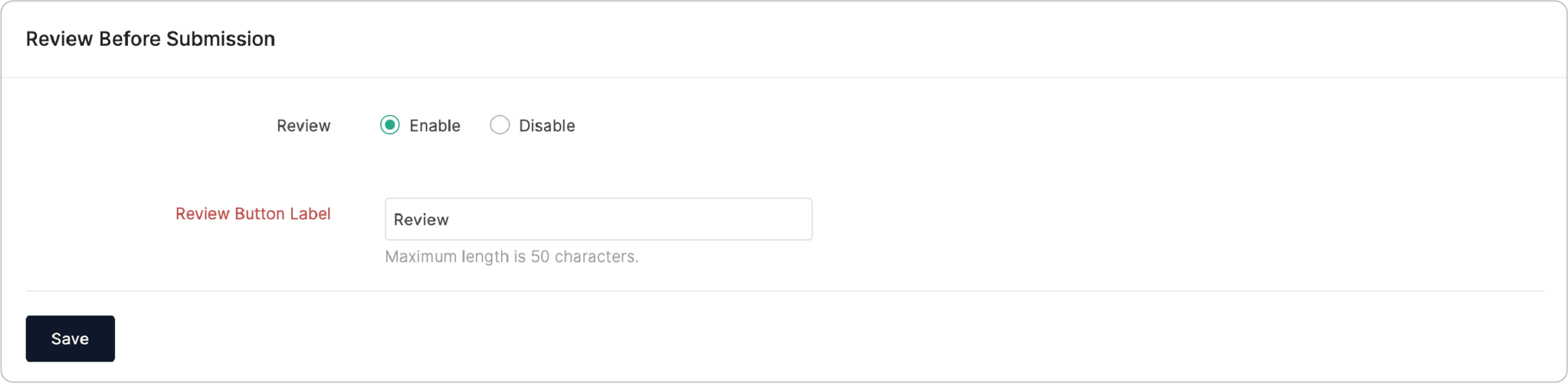 Review Before Submission