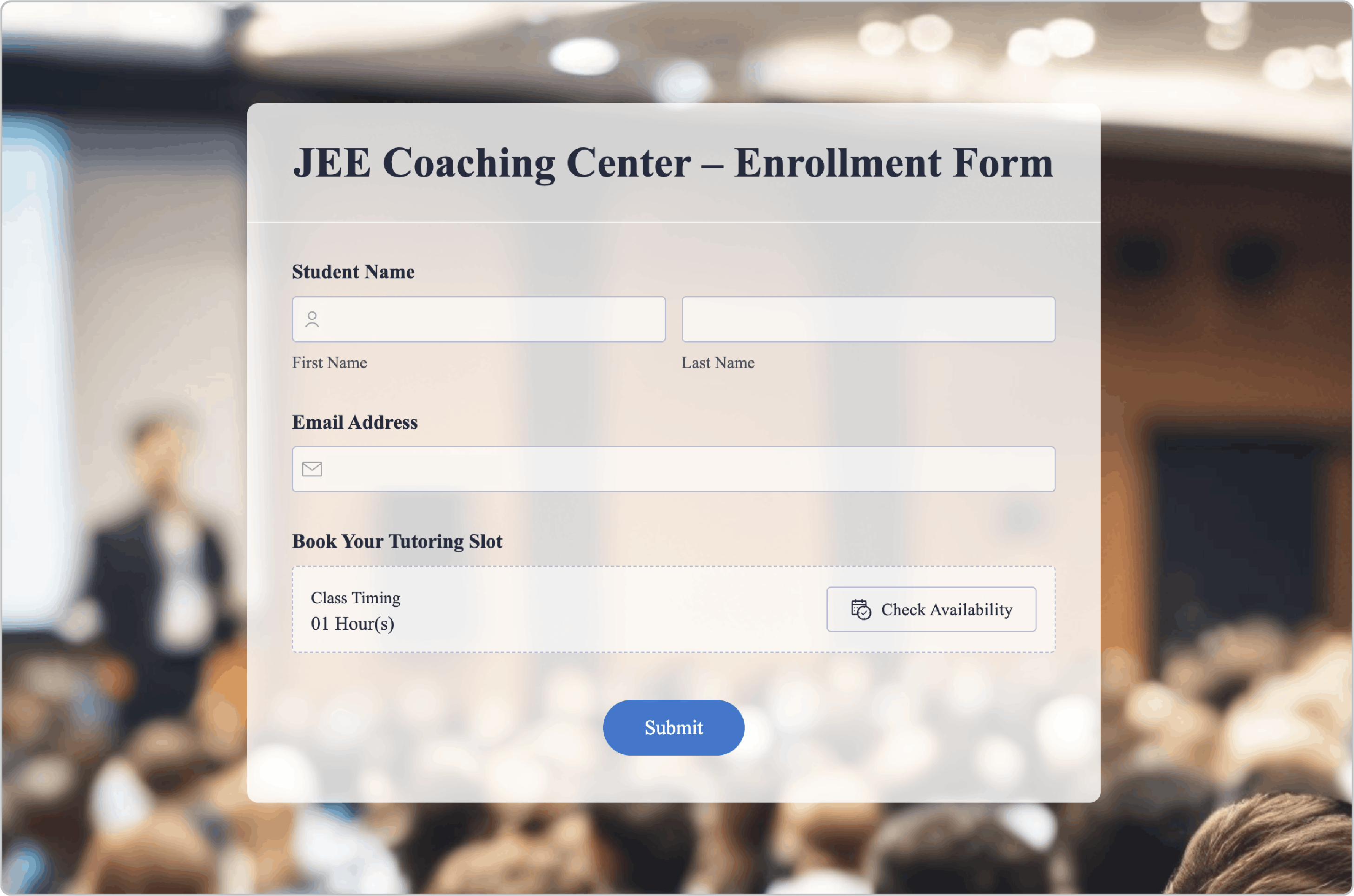 Coaching Enrollment Form