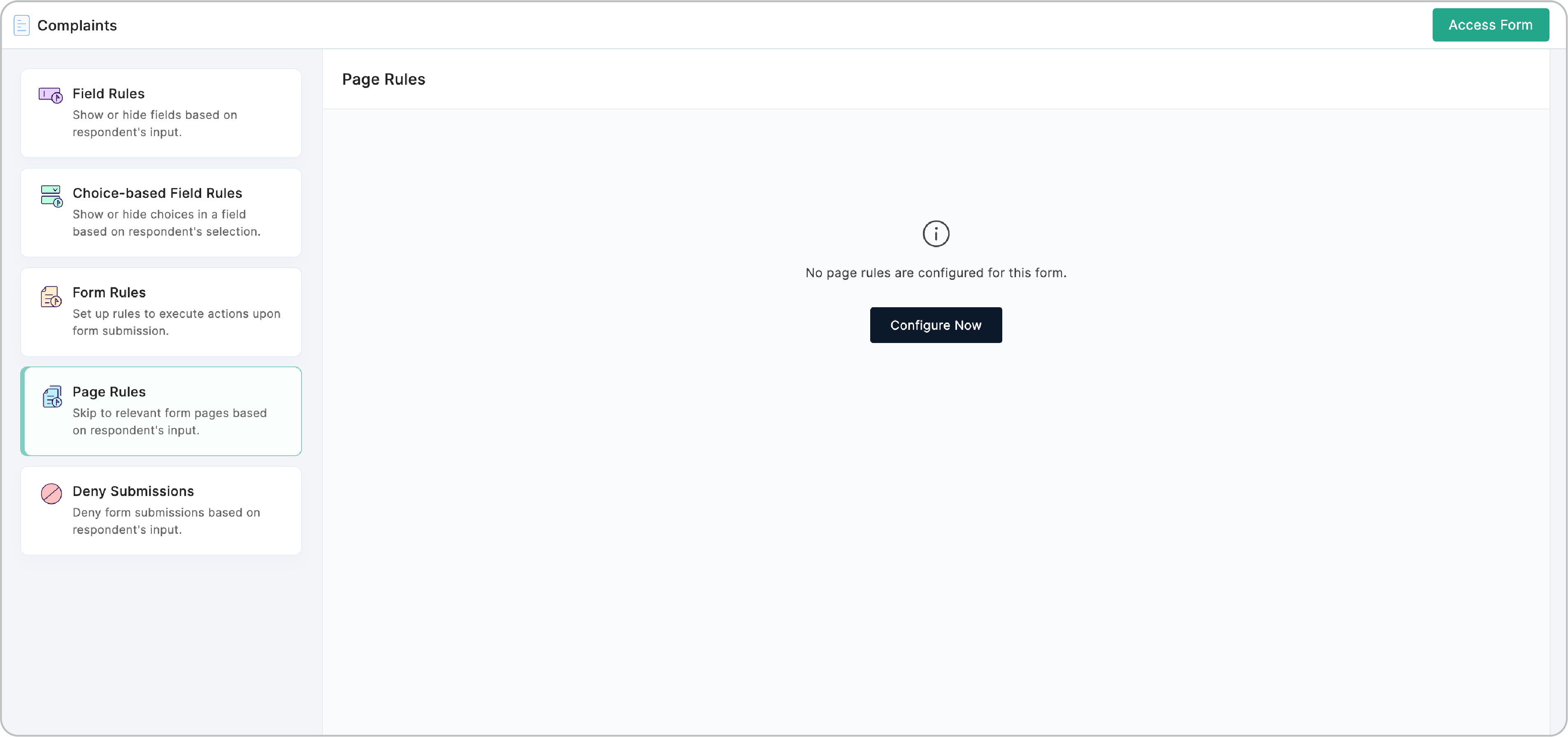 Configuring Page Rule