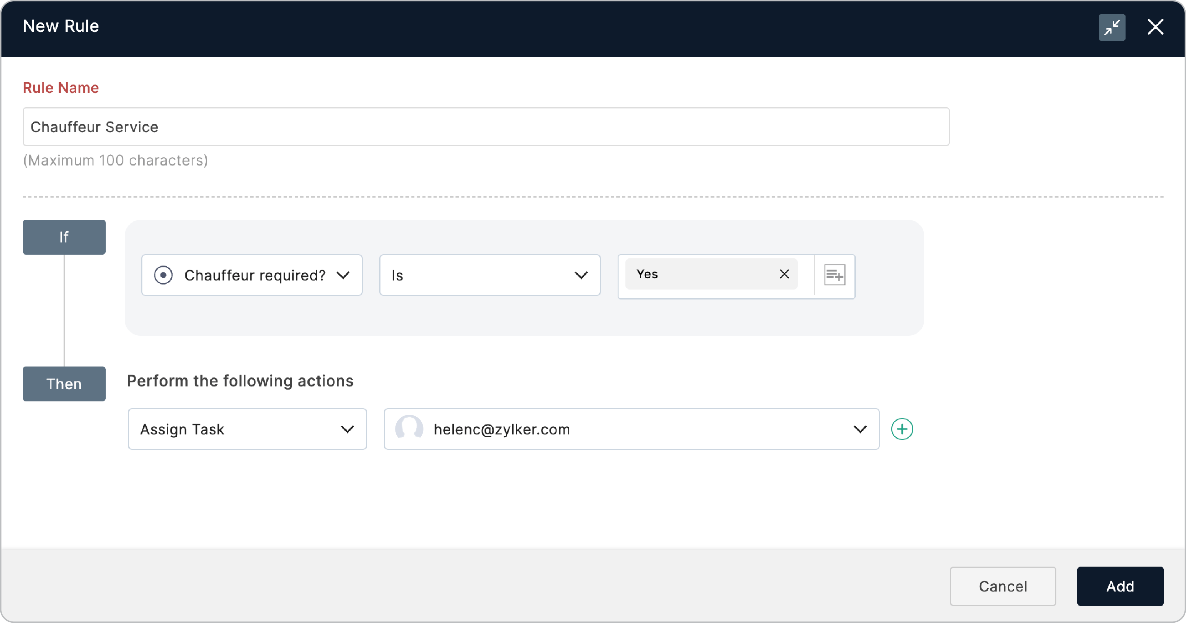 Assigning tasks based on conditional rules