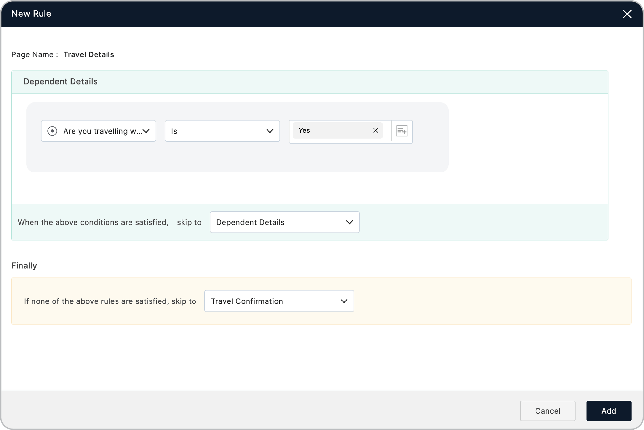 Page Rule configuration
