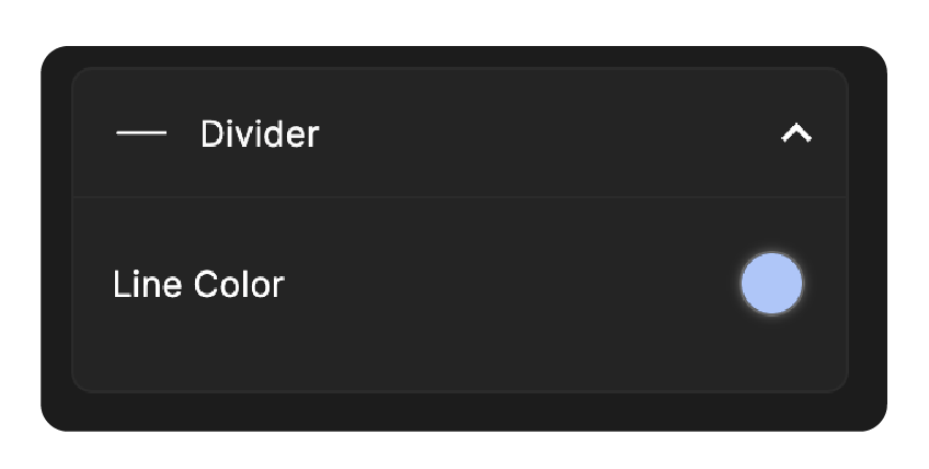 Divider field Line Color