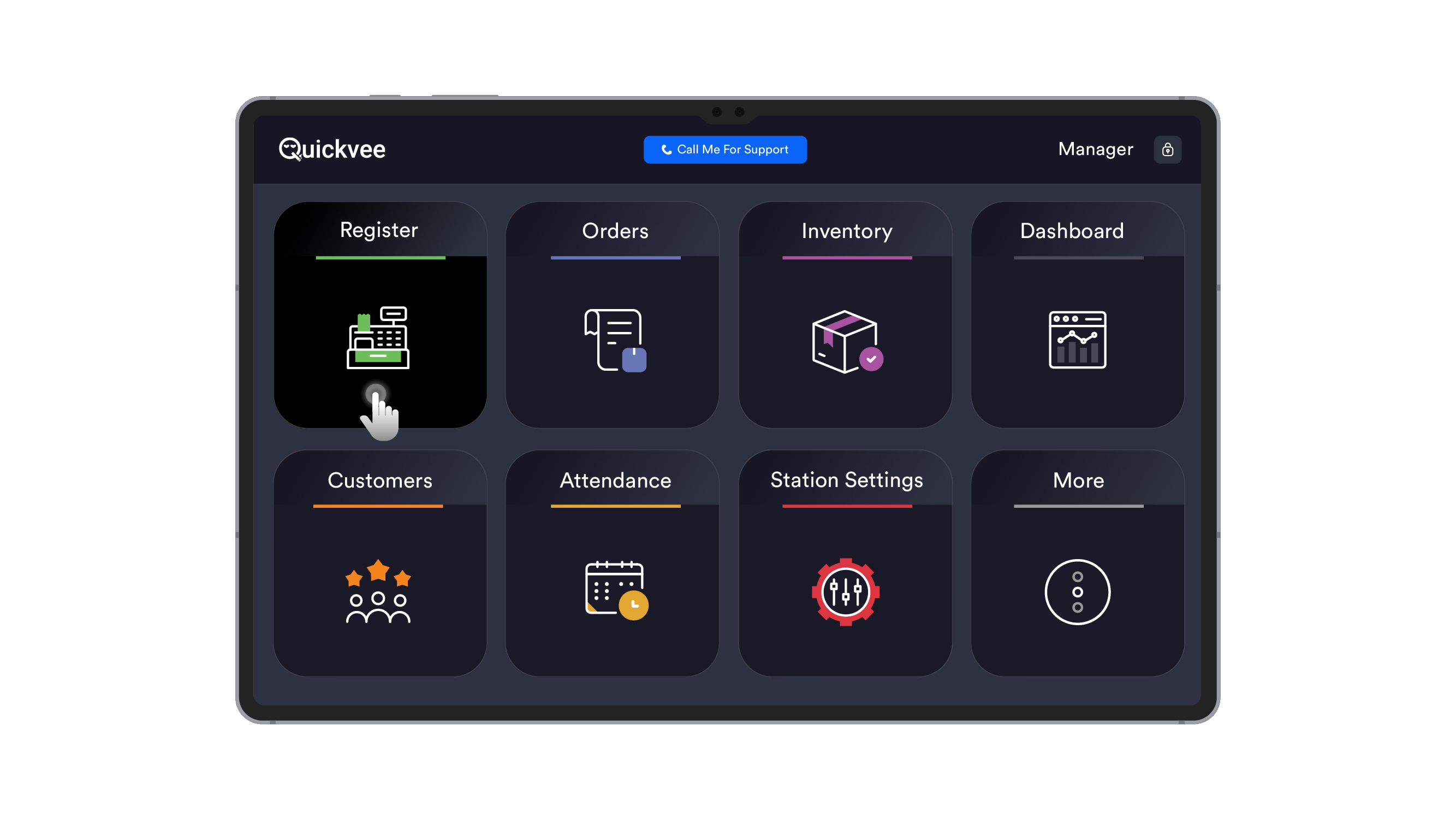 Navigate to the Register