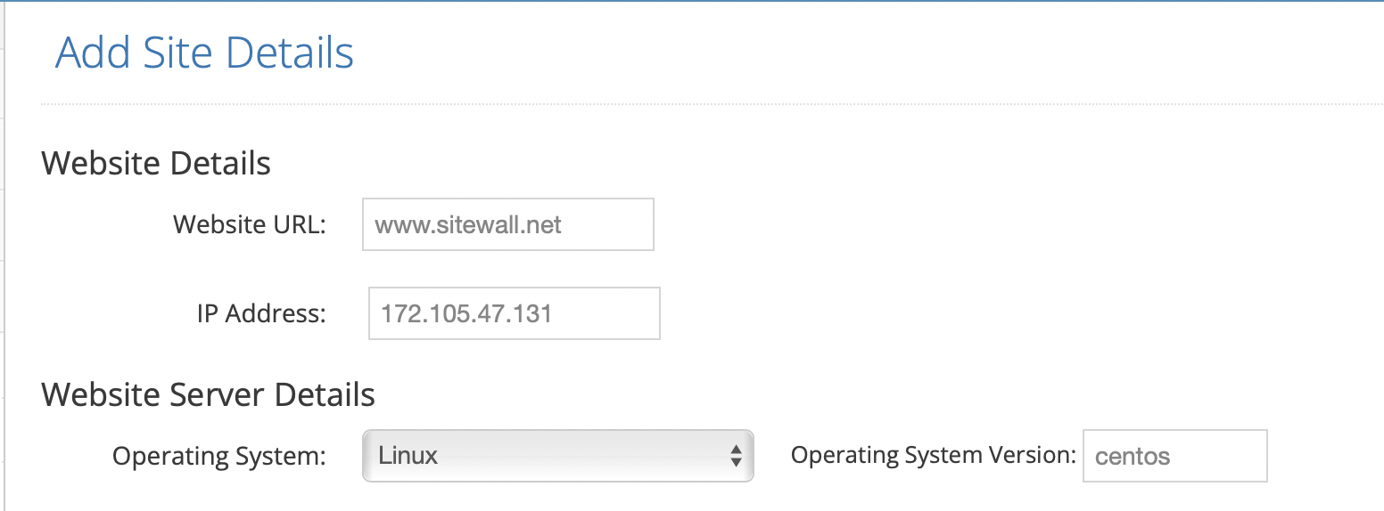 How to enable SiteWALL WAF for your website or  application