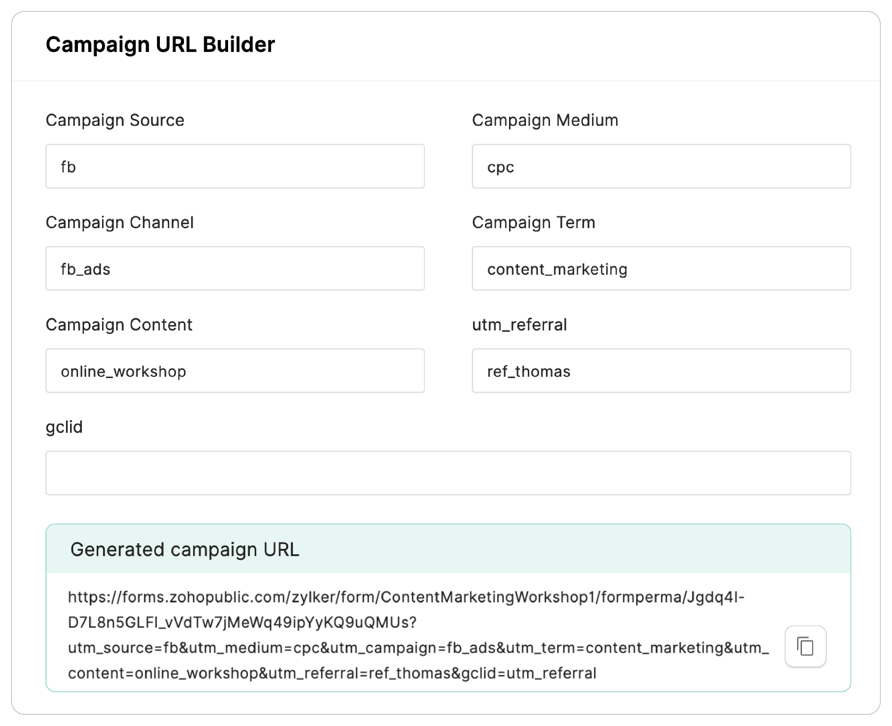 Campaign URL Builder