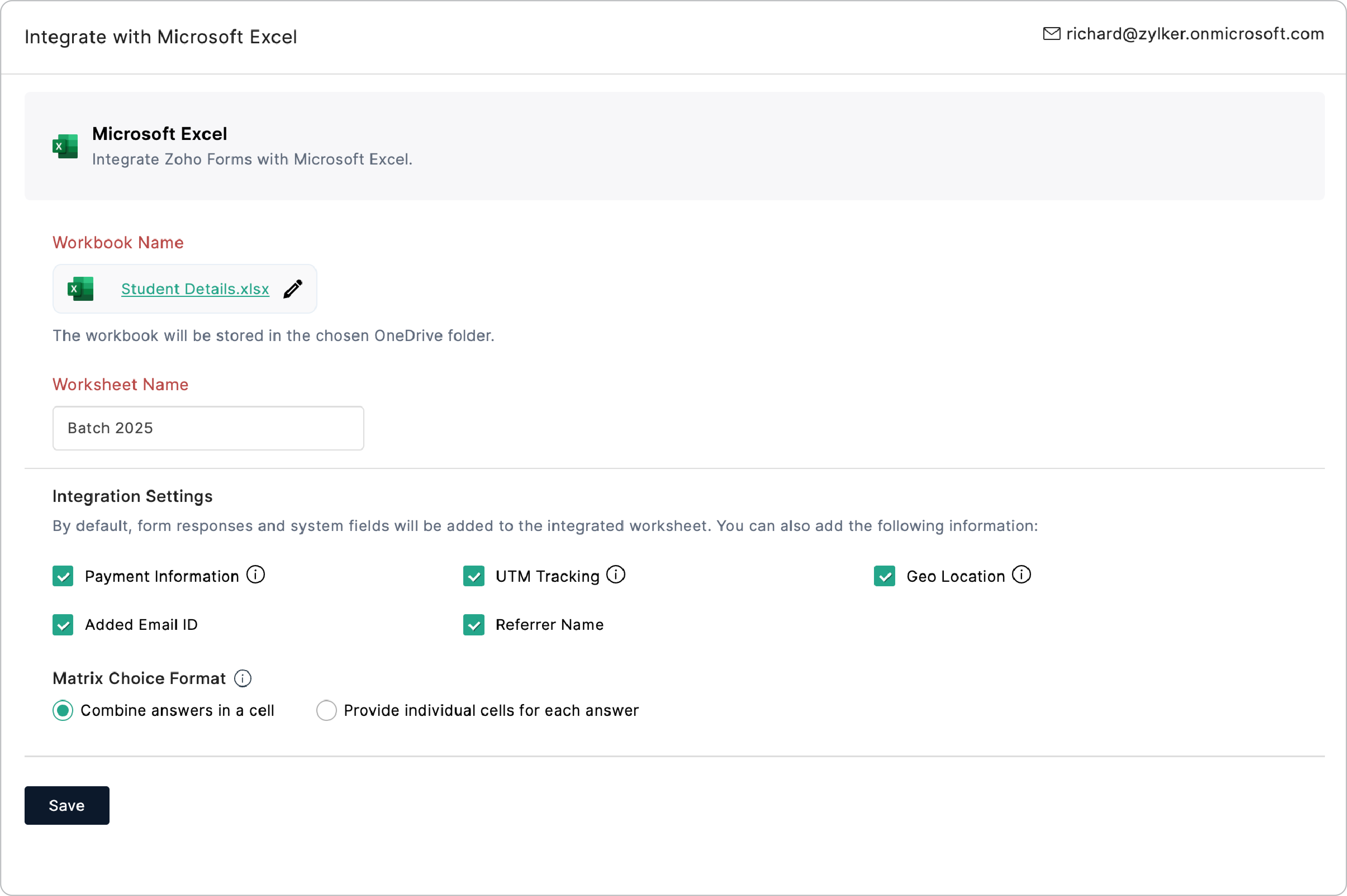 Integrate with Microsoft Excel 