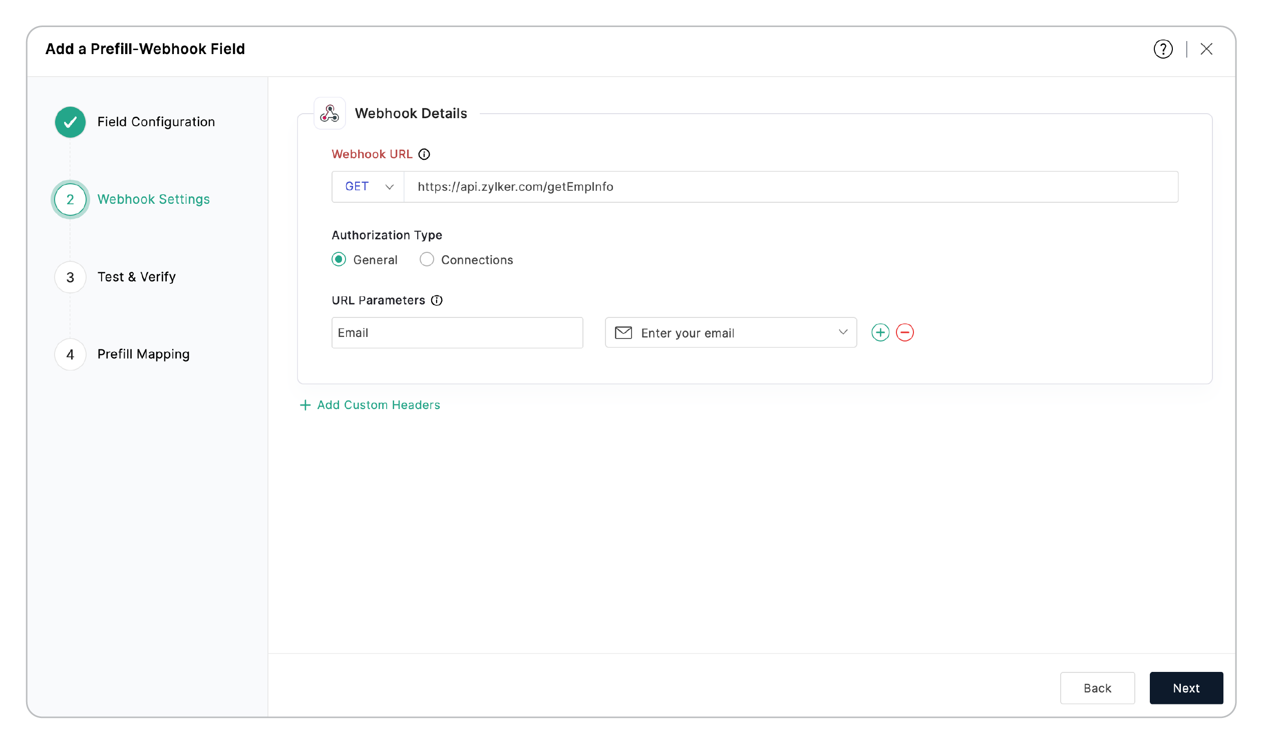 Webhook Settings