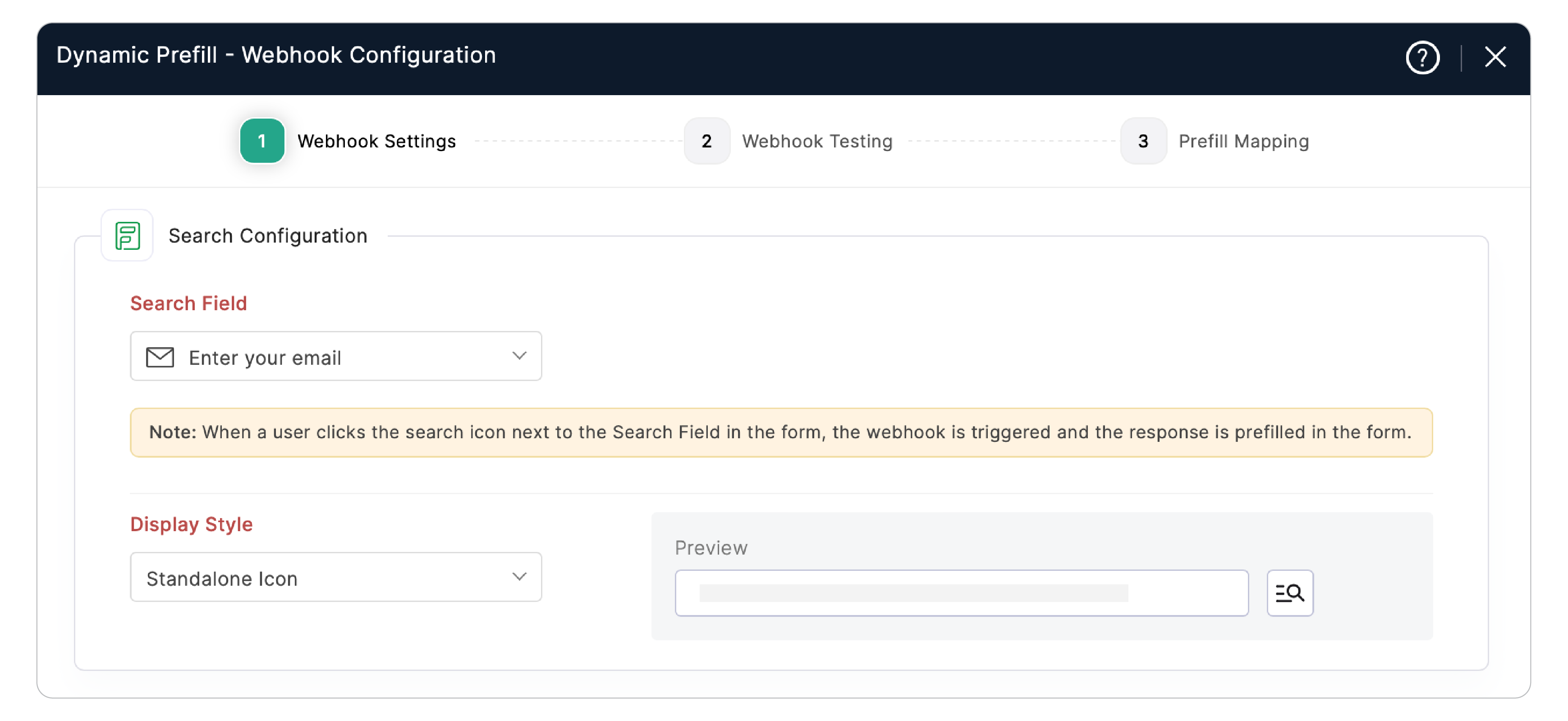 Search Configuration
