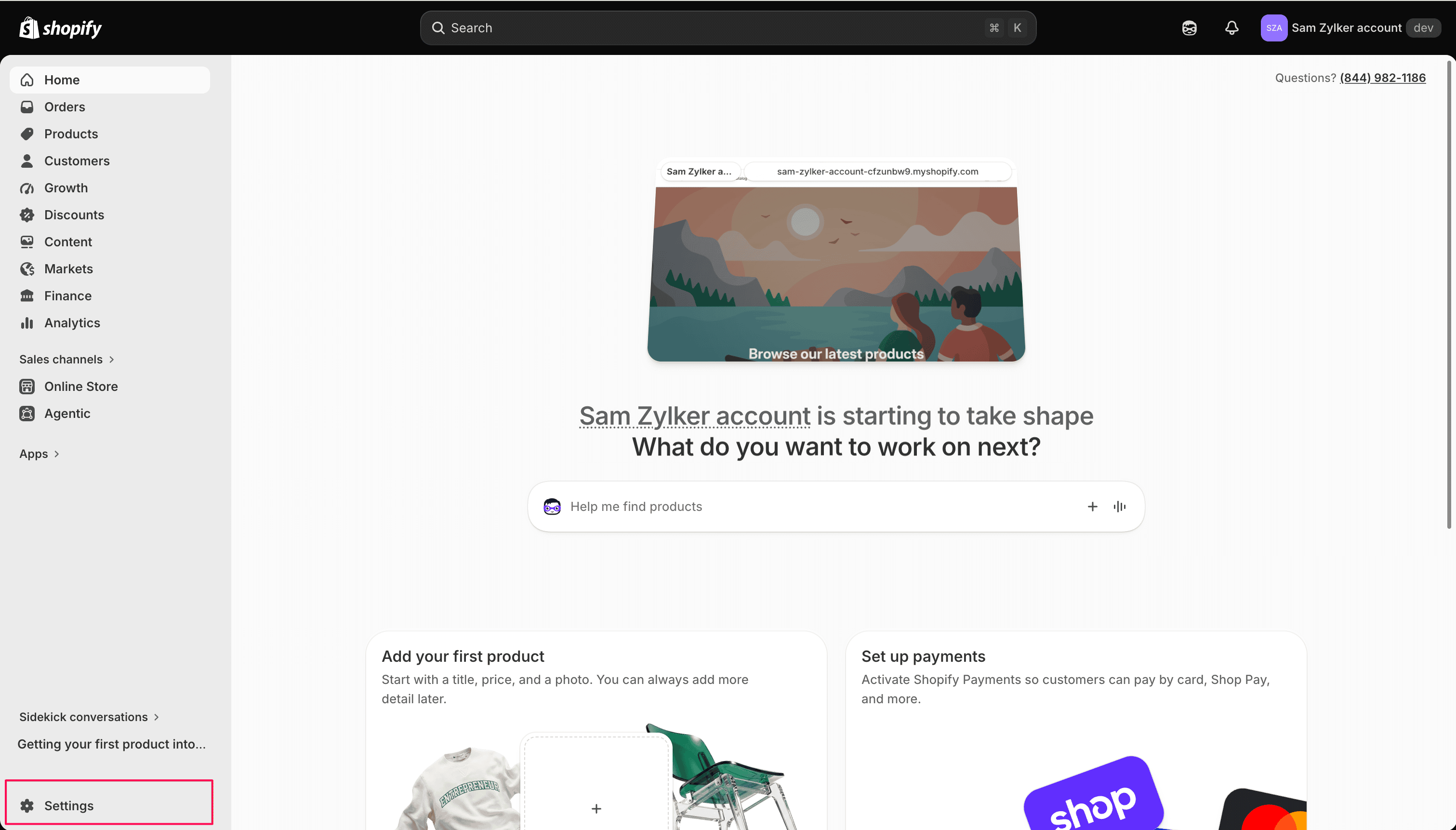 Log in to your Shopify admin portal