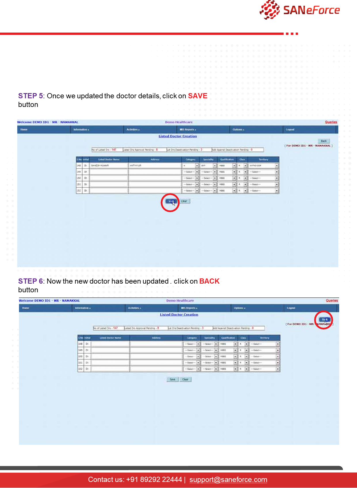 How to Create Listed Drs and Chemists at MR Login?