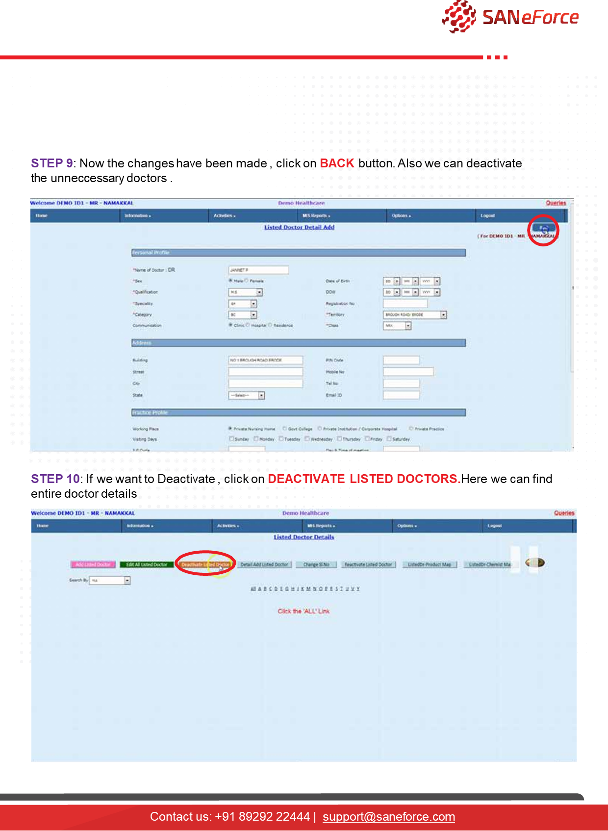 How to Create Listed Drs and Chemists at MR Login?
