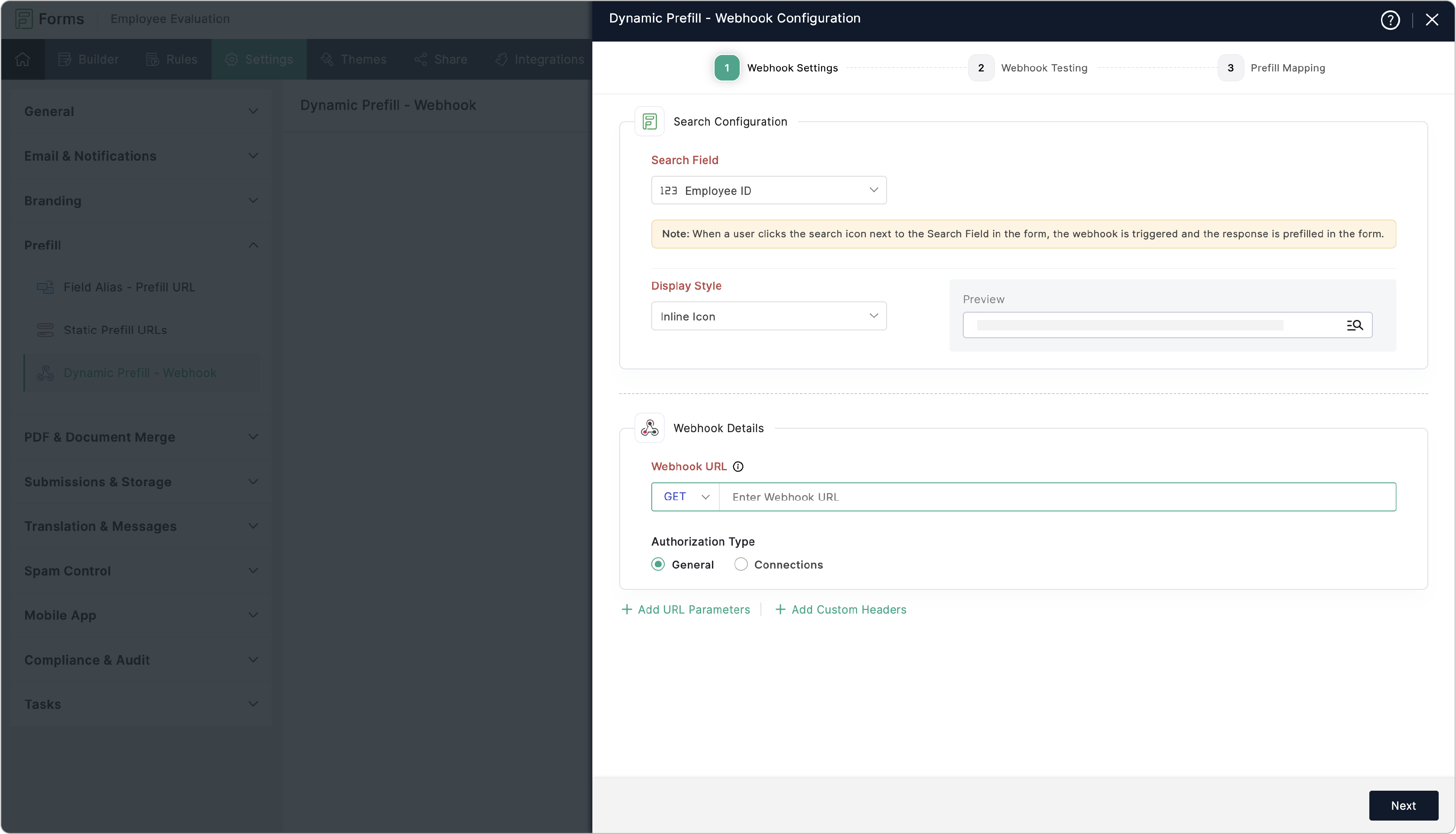 Pick your Search Field