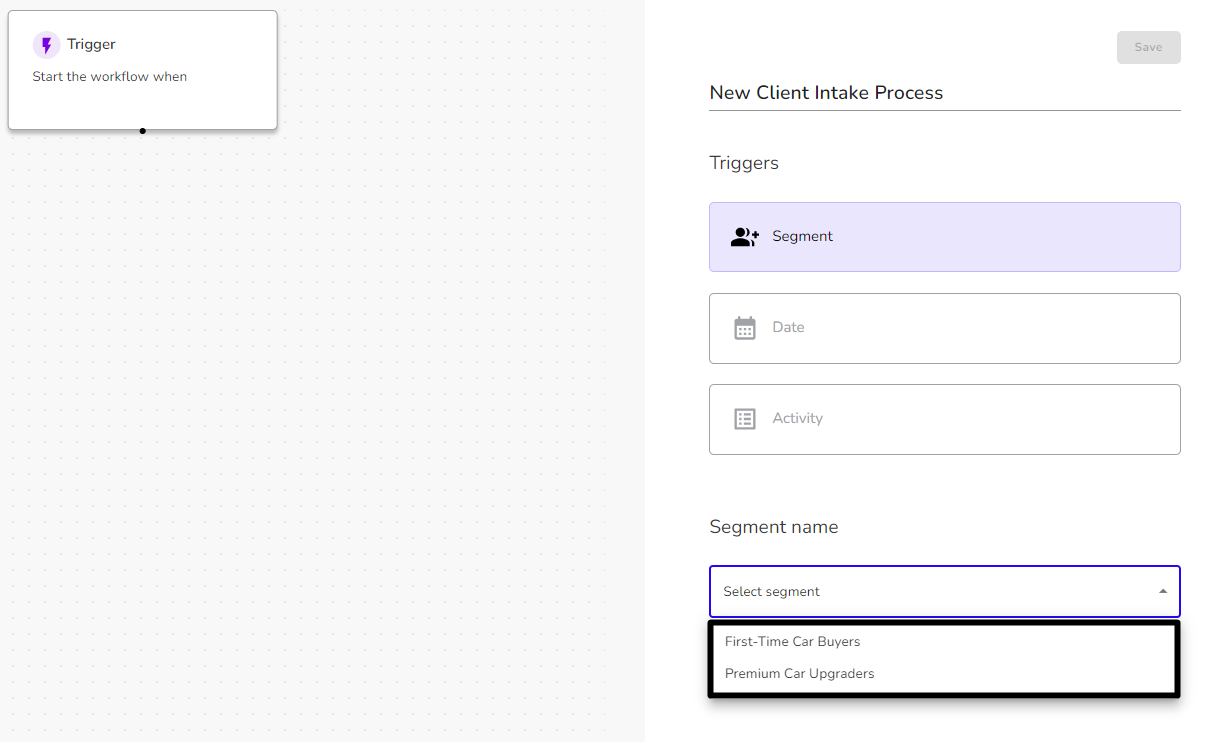 Creating Workflows in Fivegrid