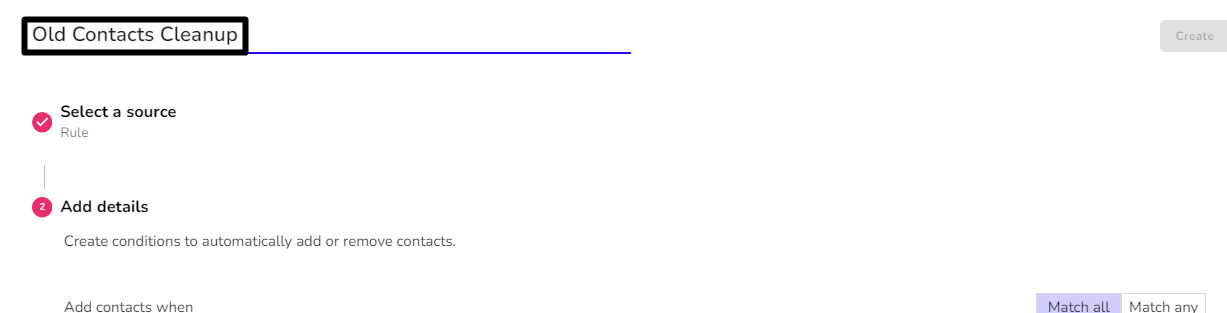 Fivegrid Segment Creation