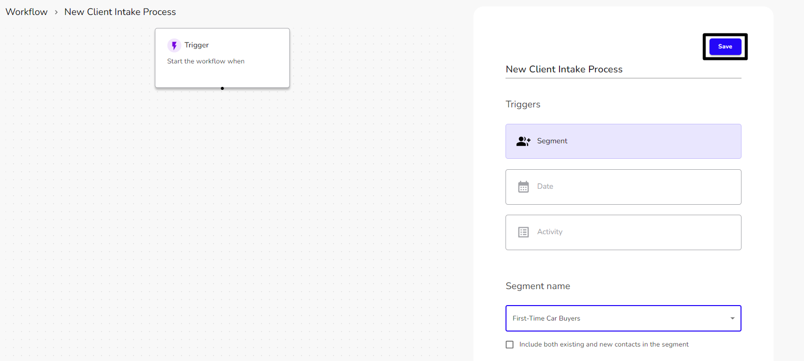 Creating Workflows in Fivegrid