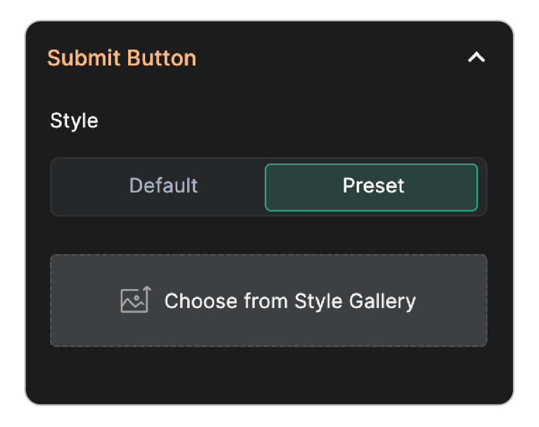 Submit Button Preset Style