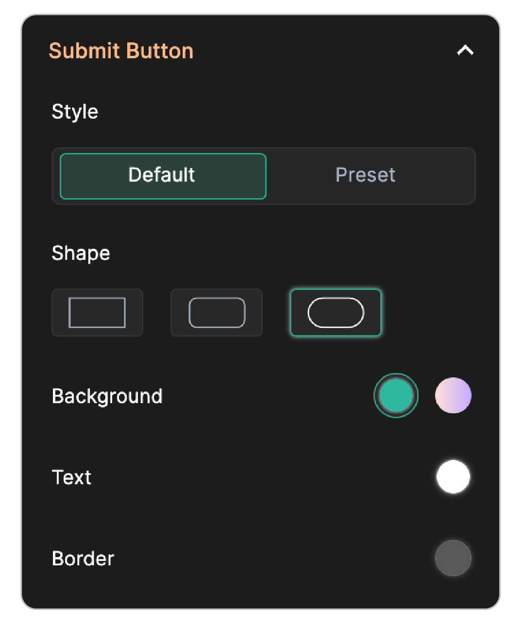 Submit Button Default Style